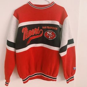 san francisco 49ers vintage crew neck